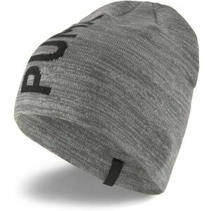 Puma ESSENTIALS BEANIE Unisex pletená čepice, šedá, velikost obraz