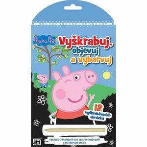 PRASÁTKO PEPPA VYŠKRABUJ, OBJEVUJ, VYBARVUJ PRASÁTKO PEPPA Kreativní set, mix, velikost obraz