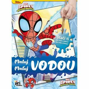 SPIDEY MALUJ VODOU SPIDEY Omalovánky, mix, velikost obraz