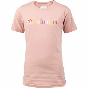 Columbia SWEAT PINES GRAPHIC SHORT SLEEVE TEE Dětské triko, růžová, velikost obraz