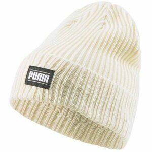 Puma RIBBED CLASSIC CUFF BEANIE Pletená čepice, béžová, velikost obraz