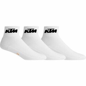 KTM SOCKS SHORTY 3P Unisex ponožky, bílá, velikost obraz