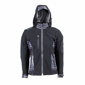 Dámská softshell moto bunda W-TEC Pestalozza černo-šedá S obraz