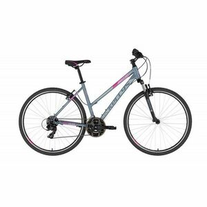 Dámské crossové kolo KELLYS CLEA 10 28" 7.0 Grey Pink M (19", 165-180 cm) obraz