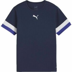 Puma INDIVIDUALRISE JERSEY TEE Chlapecké fotbalové triko, tmavě modrá, velikost obraz