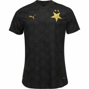 Puma SK SLAVIA AWAY JEREY PROMO SPONSOR Pánský fotbalový dres, černá, velikost obraz