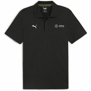 Puma MERCEDES-AMG PETRONAS F1 ESSENTIALS POLO Pánské polo triko, černá, velikost obraz