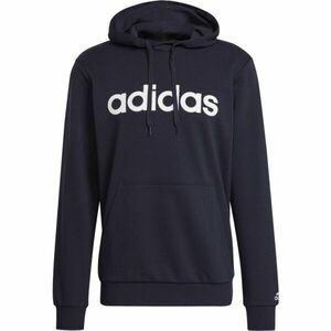 adidas LINEAR HOODIE Pánská mikina, tmavě modrá, velikost obraz