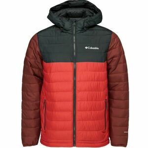 Columbia POWDER LITE II HOODED JACKET Pánská zimní bunda, červená, velikost obraz