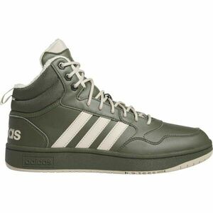 adidas HOOPS 3.0 MID WTR Pánské tenisky, tmavě zelená, velikost 45 1/3 obraz