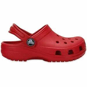 Crocs CLASSIC CLOG K Dětské pantofle, červená, velikost 32/33 obraz