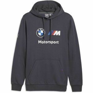 Puma BMW MOTORSPORT ESSENTIALS HOODIE Pánská mikina, tmavě šedá, velikost obraz