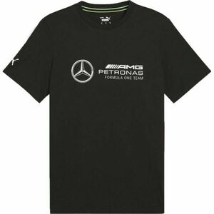 Puma MERCEDES-AMG PETRONAS F1 ESSENTIALS LOGO TEE Pánské triko, černá, velikost obraz