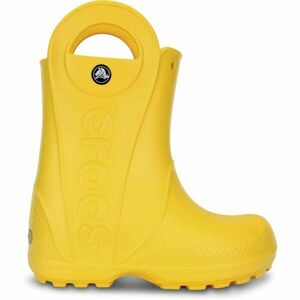 Crocs HANDLE IT RAIN BOOT KIDS Dětské holínky, žlutá, velikost 25/26 obraz