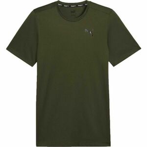 Puma TRAIN FAV BLASTER TEE Pánské triko, khaki, velikost obraz