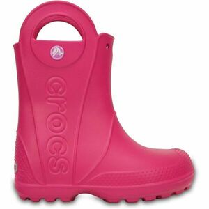 Crocs HANDLE IT RAIN BOOT KIDS Dětské holínky, růžová, velikost 27/28 obraz