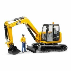 BRUDER MINI EXCAVATOR WITH DRIVER Model minibagru, žlutá, velikost obraz