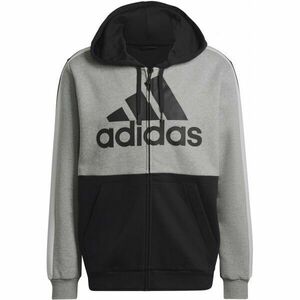 adidas COLORBLOCK FULL-ZIP HOODIE Pánská mikina, černá, velikost obraz