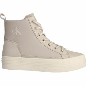 Calvin Klein BOLD VULC FLATFORM LACEUP Dámské tenisky, béžová, velikost obraz