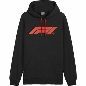 Puma F1 ESSENTIALS LOGO HOODIE Pánská mikina, černá, velikost obraz