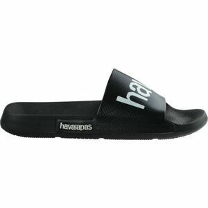 HAVAIANAS SLIDE CLASSIC LOGO MANIA Unisex pantofle, černá, velikost 41/42 obraz