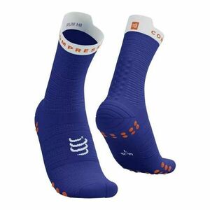 Compressport PRO RACING SOCKS V4.0 RUN HIGH Běžecké ponožky, modrá, velikost obraz