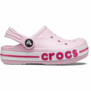 Crocs BAYABAND CLOG K Dětské pantofle, růžová, velikost 28/29 obraz