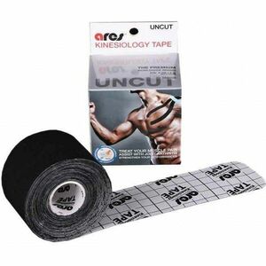 Ares KINESIO TAPE UNCUT 5 CM x 5 M Sportovní tejp, černá, velikost obraz