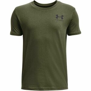 Under Armour SPORTSTYLE LEFT CHEST Chlapecké tričko s krátkým rukávem, tmavě zelená, velikost obraz