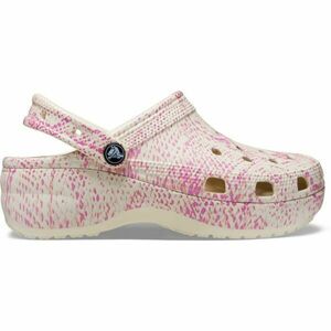 Crocs CLASSIC PLATFORM SNAKEPRINT CLOG W Dámské nazouváky, béžová, velikost 37/38 obraz