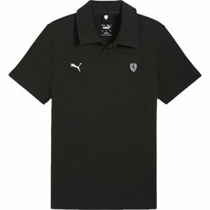 Puma FERRARI STYLE POLO Pánské polo triko, černá, velikost obraz