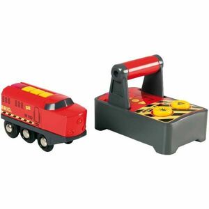 BRIO LOCOMOTIVE WITH REMOTE CONTROL Lokomotiva na dálkové ovládání, červená, velikost obraz