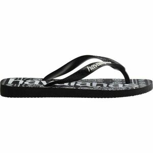 HAVAIANAS TOP LOGO MANIA FASHION Unisex žabky, černá, velikost 43/44 obraz