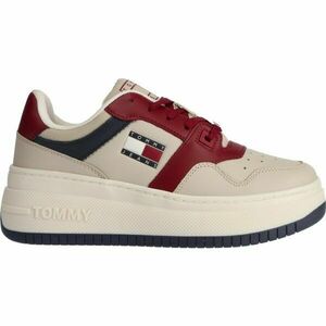 Tommy Hilfiger TJW RETRO BASKET FLATFORM Dámské tenisky, béžová, velikost obraz