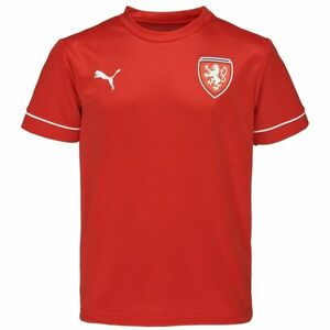 Puma TRAINING JERSEY FAČR JR Chlapecké sportovní triko, červená, velikost obraz