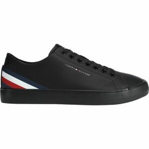 Tommy Hilfiger VULC CORE LOW LTH STRIPES Pánské tenisky, černá, velikost obraz