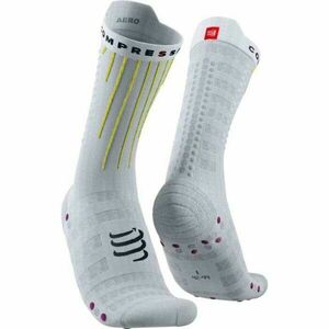 Compressport AERO SOCKS Cyklistické ponožky, bílá, velikost obraz