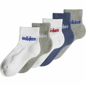 adidas LINEAR ANKLE KIDS Dětské kotníkové ponožky, bílá, velikost obraz