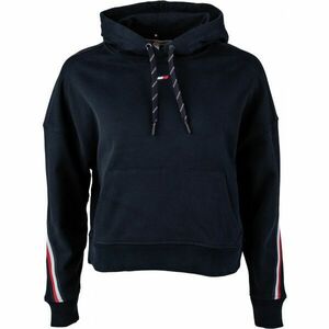 Tommy Hilfiger RELAXED TAPE HOODIE LS Dámská mikina, tmavě modrá, velikost obraz