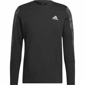 adidas CAMO LONG SLEEVE TEE Pánské tričko, černá, velikost obraz