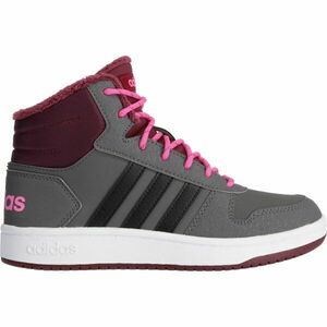 adidas HOOPS MID 2.0 K Dětské zateplené tenisky, šedá, velikost 38 2/3 obraz