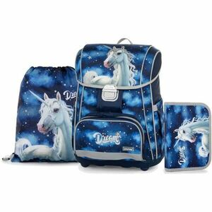 Oxybag SET UNICORN Školní set, tmavě modrá, velikost obraz