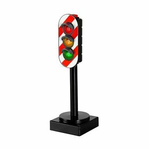 BRIO TRAFFIC LIGHT Světelný semafor, černá, velikost obraz