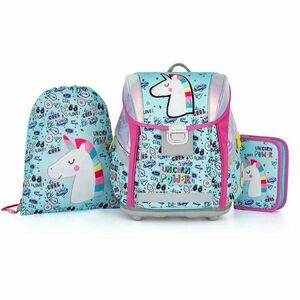 Oxybag SET UNICORN ICONIC Školní set, tyrkysová, velikost obraz