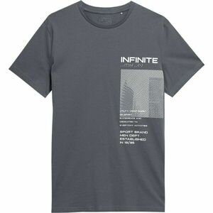 4F MEN´S T-SHIRT Pánské triko, tmavě šedá, velikost obraz