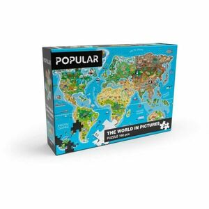 POPULAR MAPA SVĚTA 160 KS – AN Puzzle, mix, velikost obraz