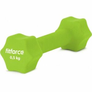 Fitforce FDBN 0, 5 KG Jednoruční činka, zelená, velikost obraz