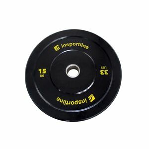 Gumový kotouč inSPORTline Bumper Plate Lite 15 kg 50 mm obraz