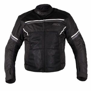 Pánská moto bunda BOS Laganas Full Black 5XL obraz