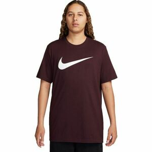 Nike NSW TEE ICON SWOOSH Pánské tričko, vínová, velikost obraz